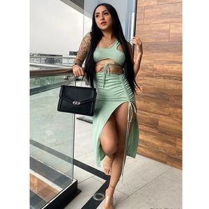 Crop Top & Skirt Set